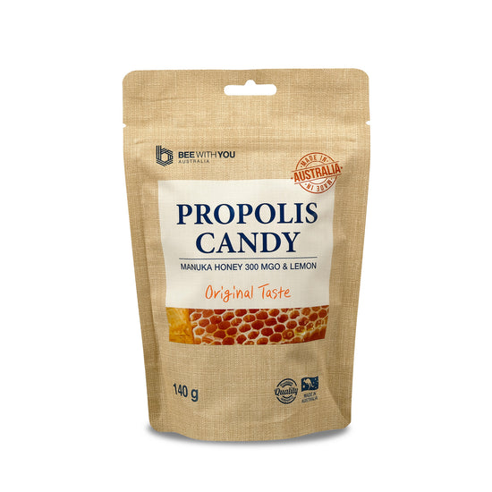 BEE WITH YOU original propolis candy in pouch – throat soothing